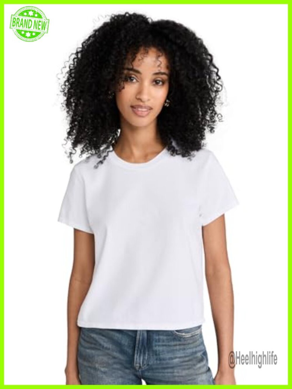 Supima Cotton Baby Tee Lightweight Jersey Crew Neck Short Sleeve Fitted